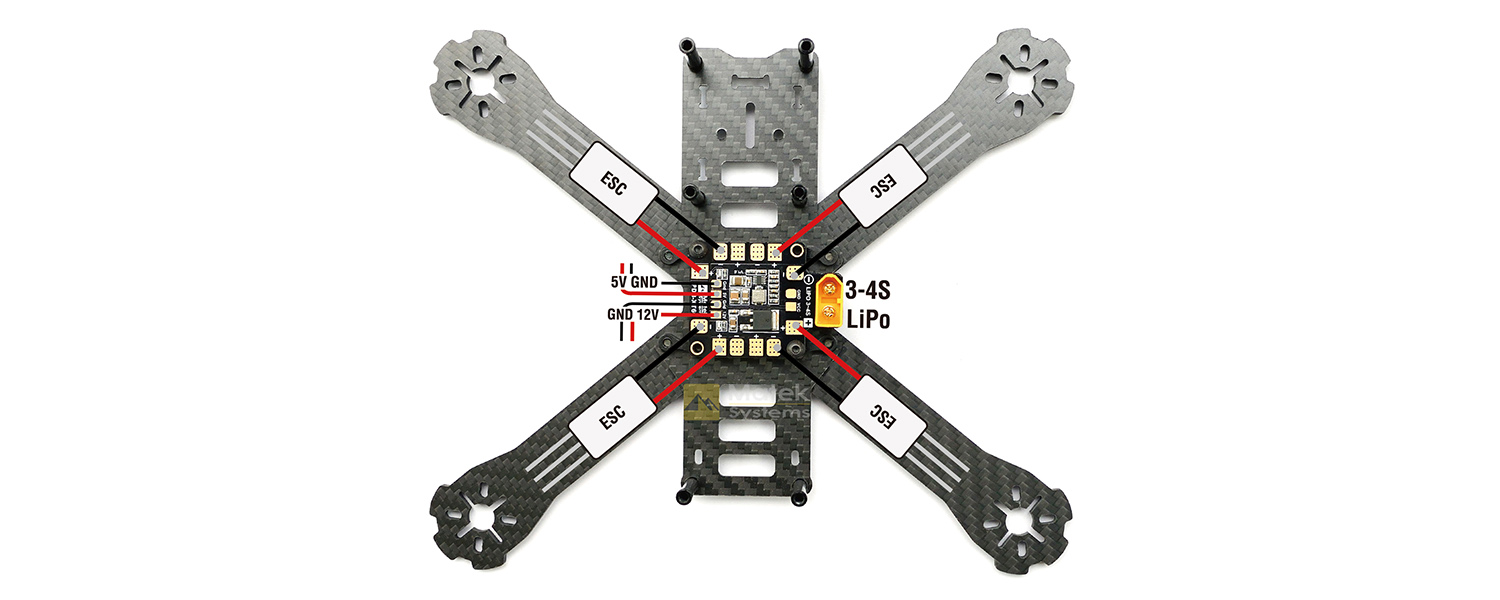 PDB with 5V and 12V outputs