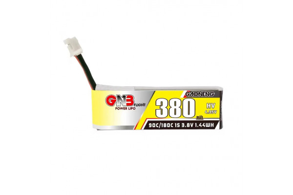 Gaoneng GNB 380mah 1S 3.8V HV 90c LiPo Battery - PH2.0