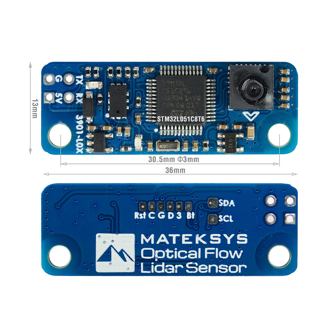 Optical Flow a Lidar 3901-L0X